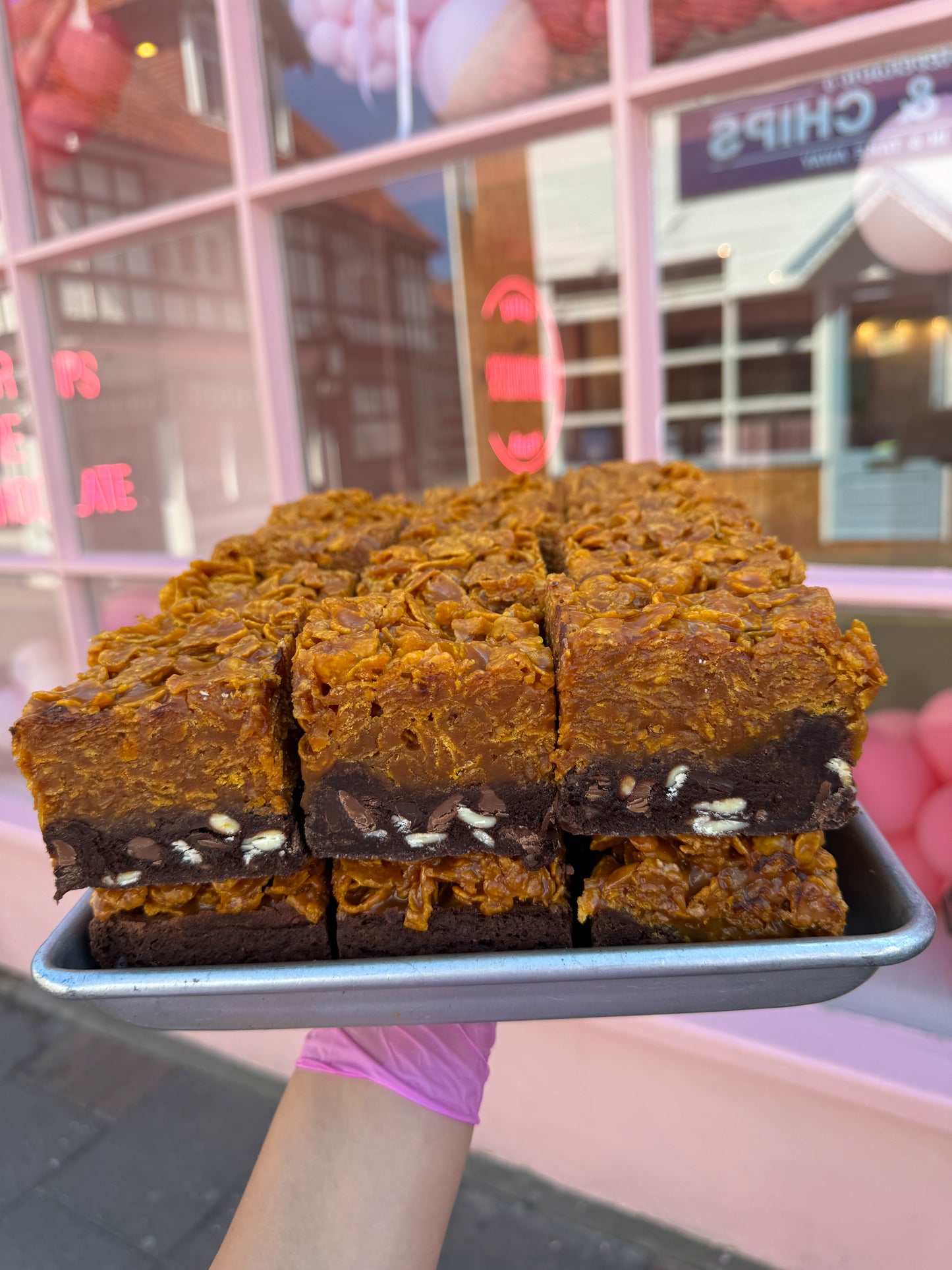 Caramel Cornflake Brownie