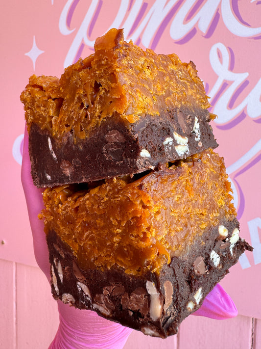 Caramel Cornflake Brownie